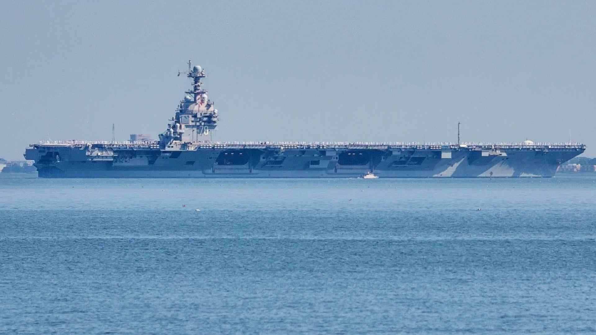 El portaaviones USS Gerald R. Ford. Foto: AP