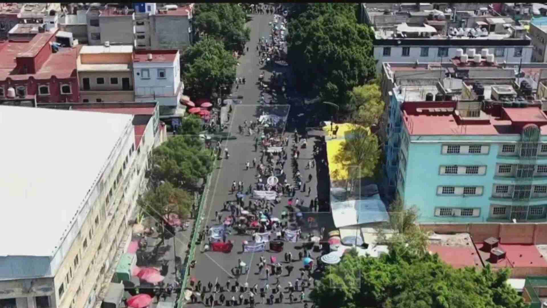 Desde el Aire: Así se Ven las Marchas por el Día del Trabajo, Hoy 1 de ...