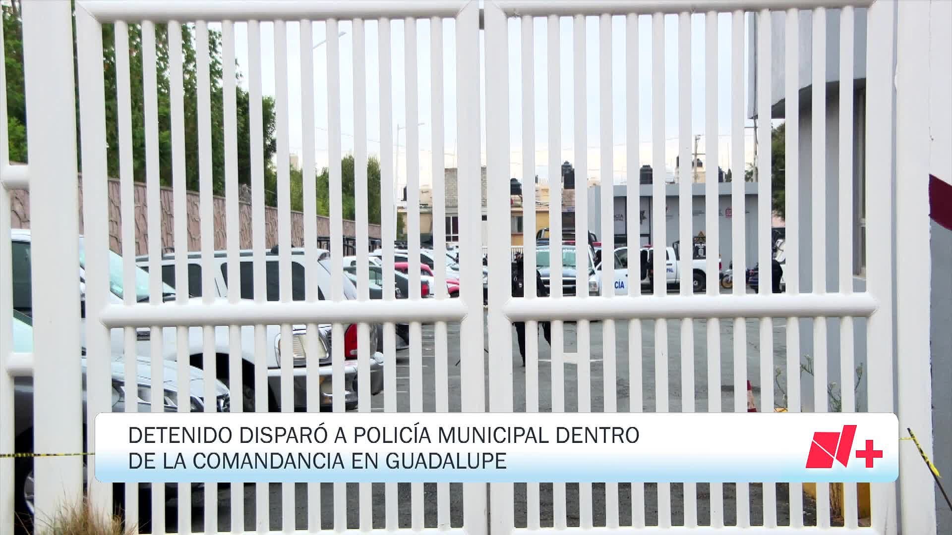 Expolicía Desarma y Dispara Contra Oficial en Comandancia de Guadalupe, Zacatecas