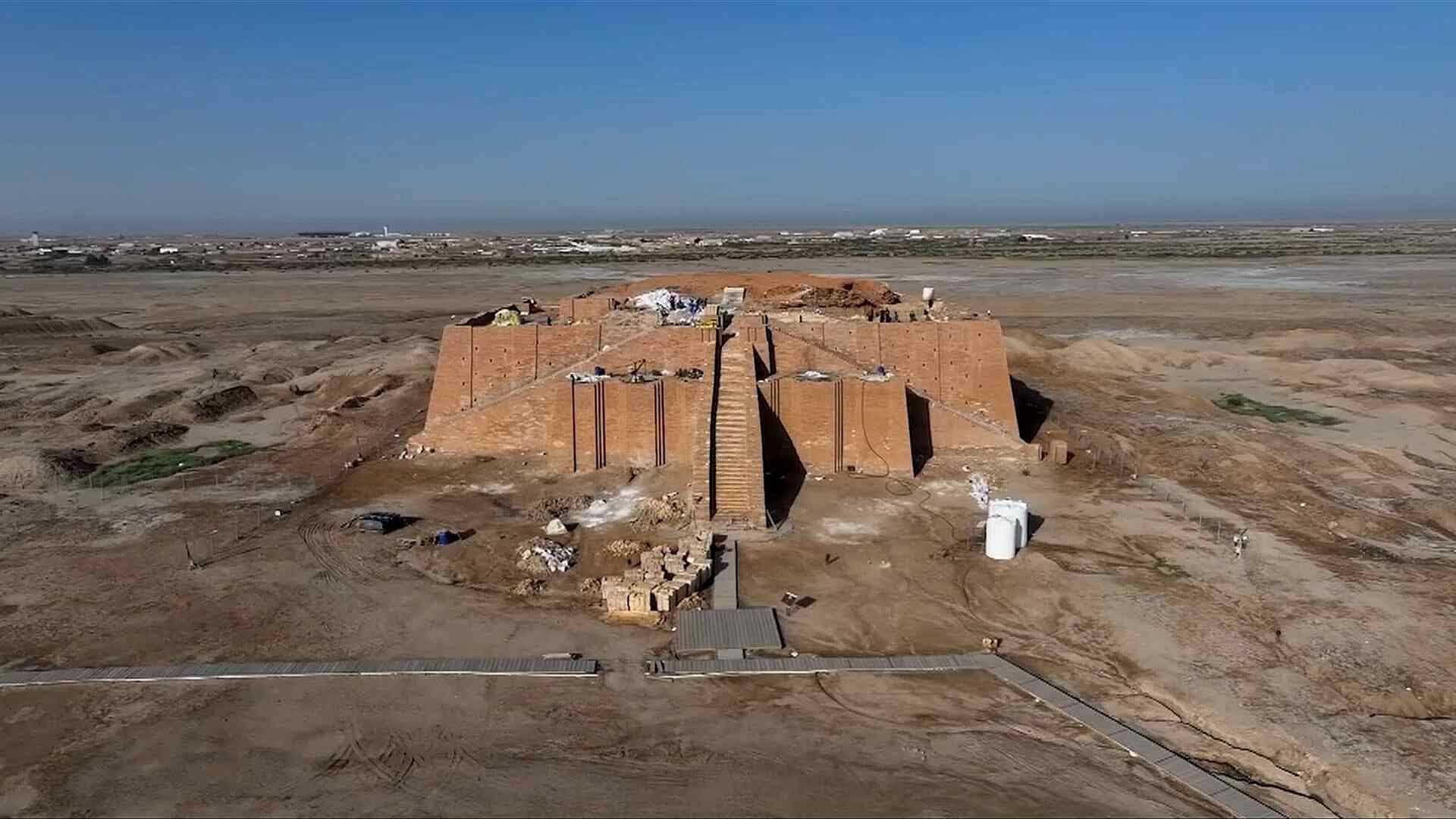 Inicia en Irak Restauración del Zigurat de UR, Sitio Sumerio Declarado Patrimonio de la Humanidad