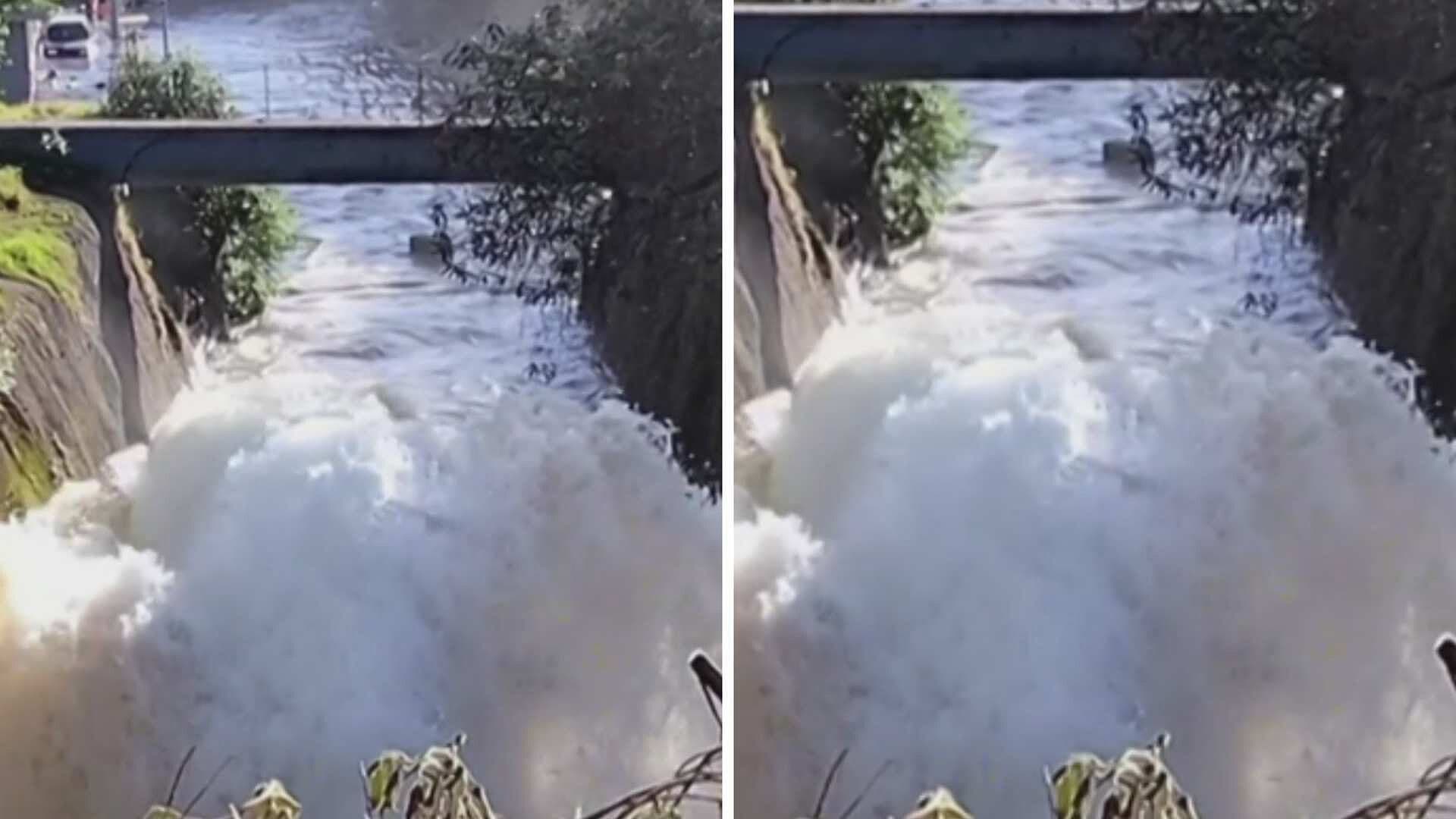 Mega Fuga de Agua Ahora en Xochimilco; Presunta Ruptura de Tubería Provoca Brote de Agua sin Control