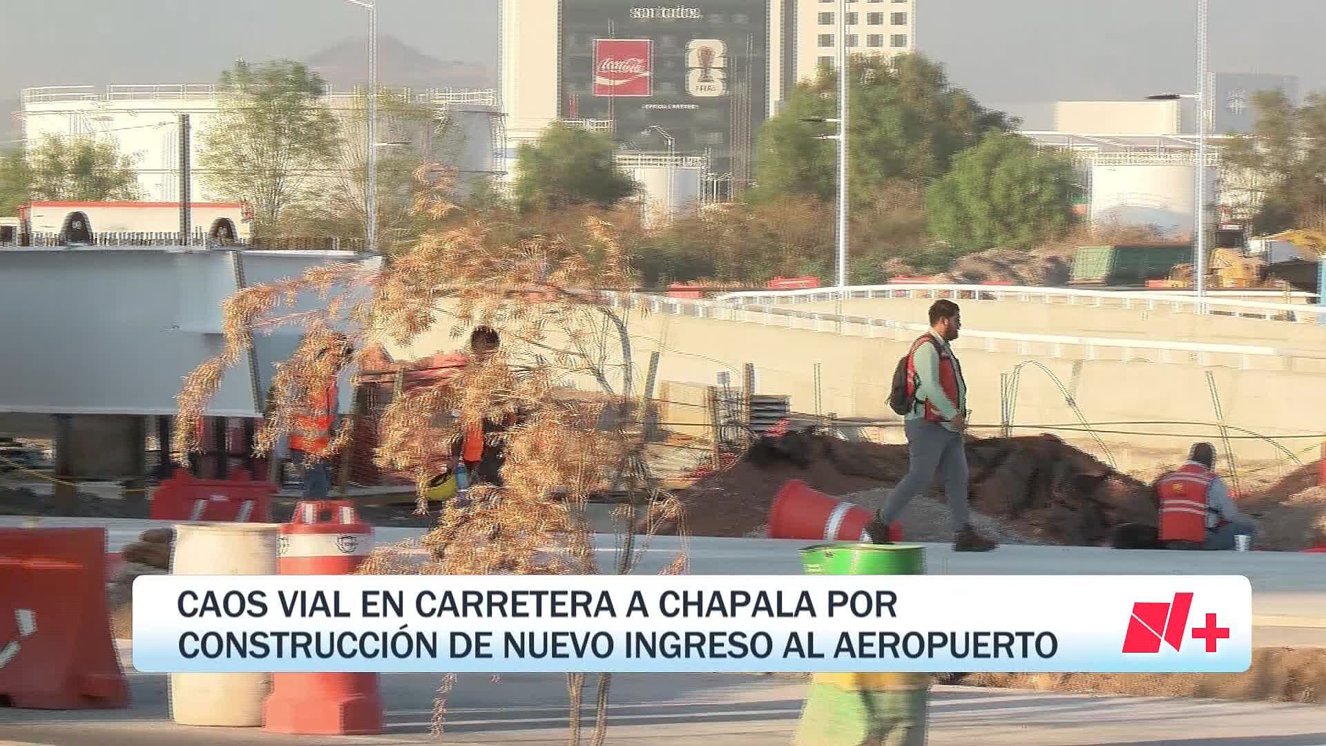 Automovilistas Reportan Caos Vial por Obras del Nuevo Acceso al Aeropuerto de Guadalajara
