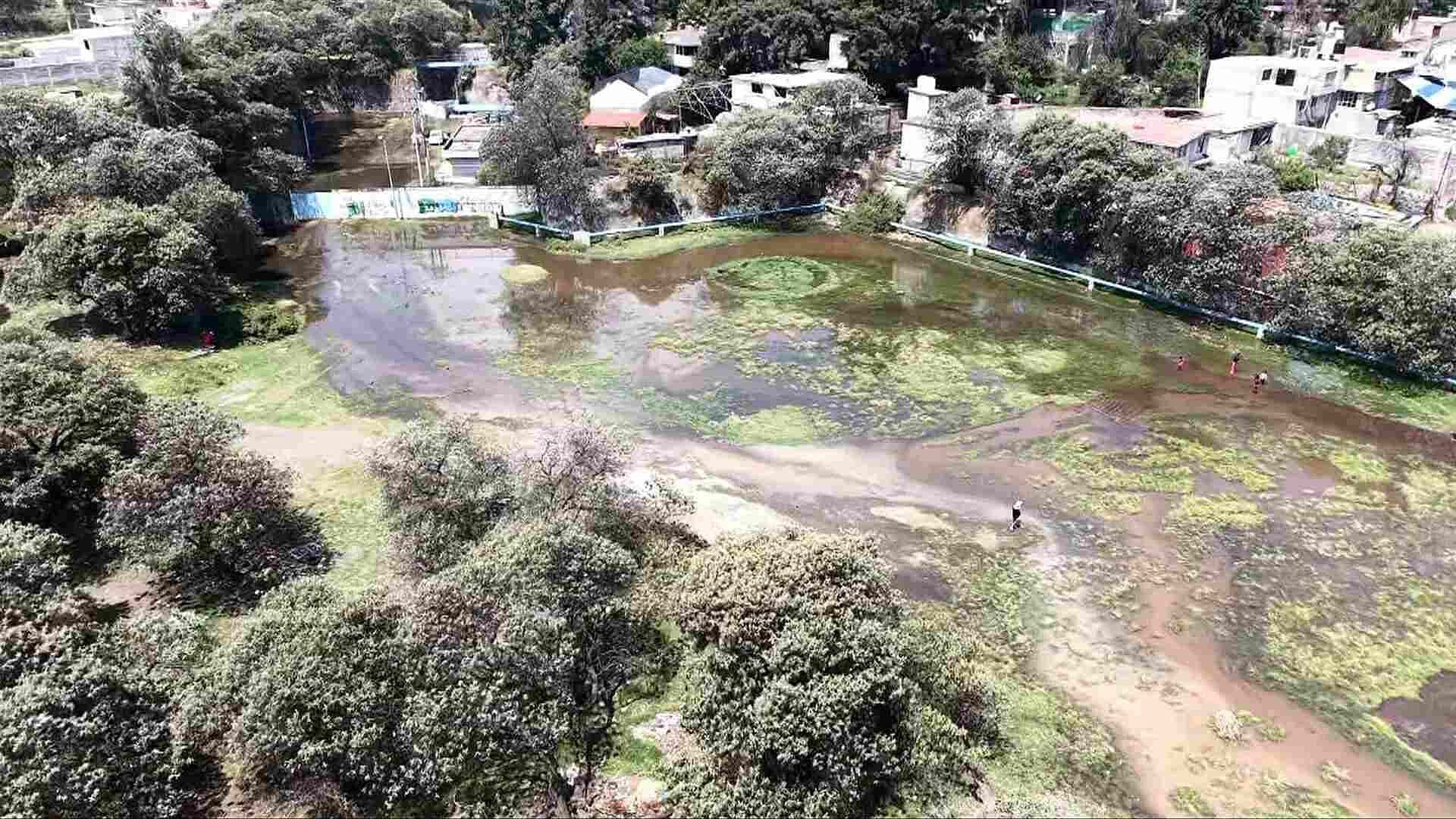 Se Reactiva Fuga de Agua en San Francisco Tlalnepantla, Xochimilco
