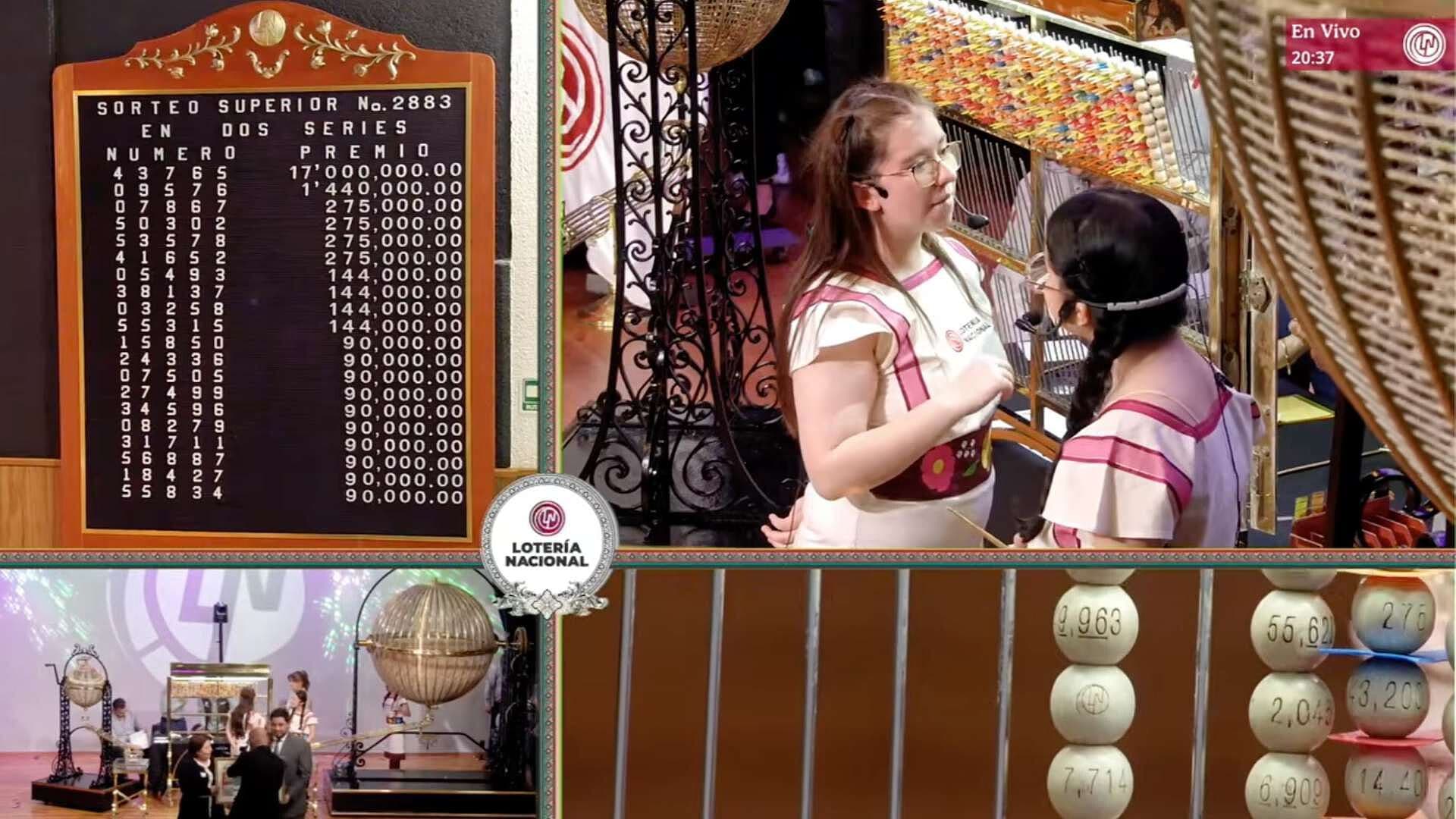 Resultados Sorteo Superior 2883 de Hoy 22 de Mayo del 2026 de la Lotería Nacional