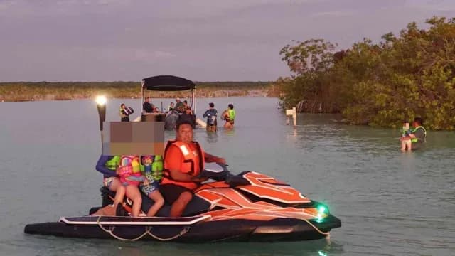Rescate de turistas en Bacalar