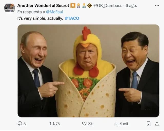 ¿Por qué le dicen TACO a Trump?
