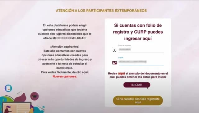 Mi Derecho Mi Lugar Registro Extemporáneo