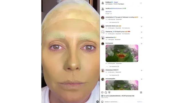 ¿Heidi Klum también se disfrazó de Greta?