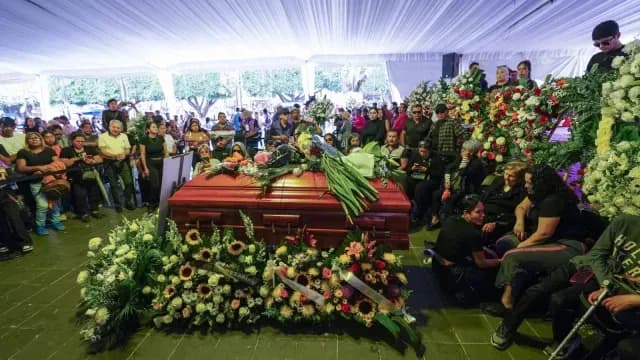 Entierro de Carlos Manzo. Foto: Cuartoscuro