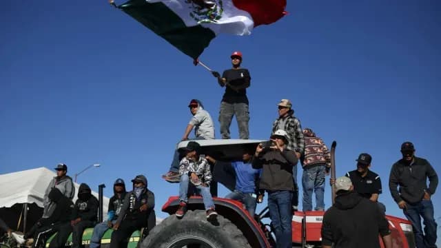 Bloqueo de campesinos 2025. Foto: Cuartoscuro