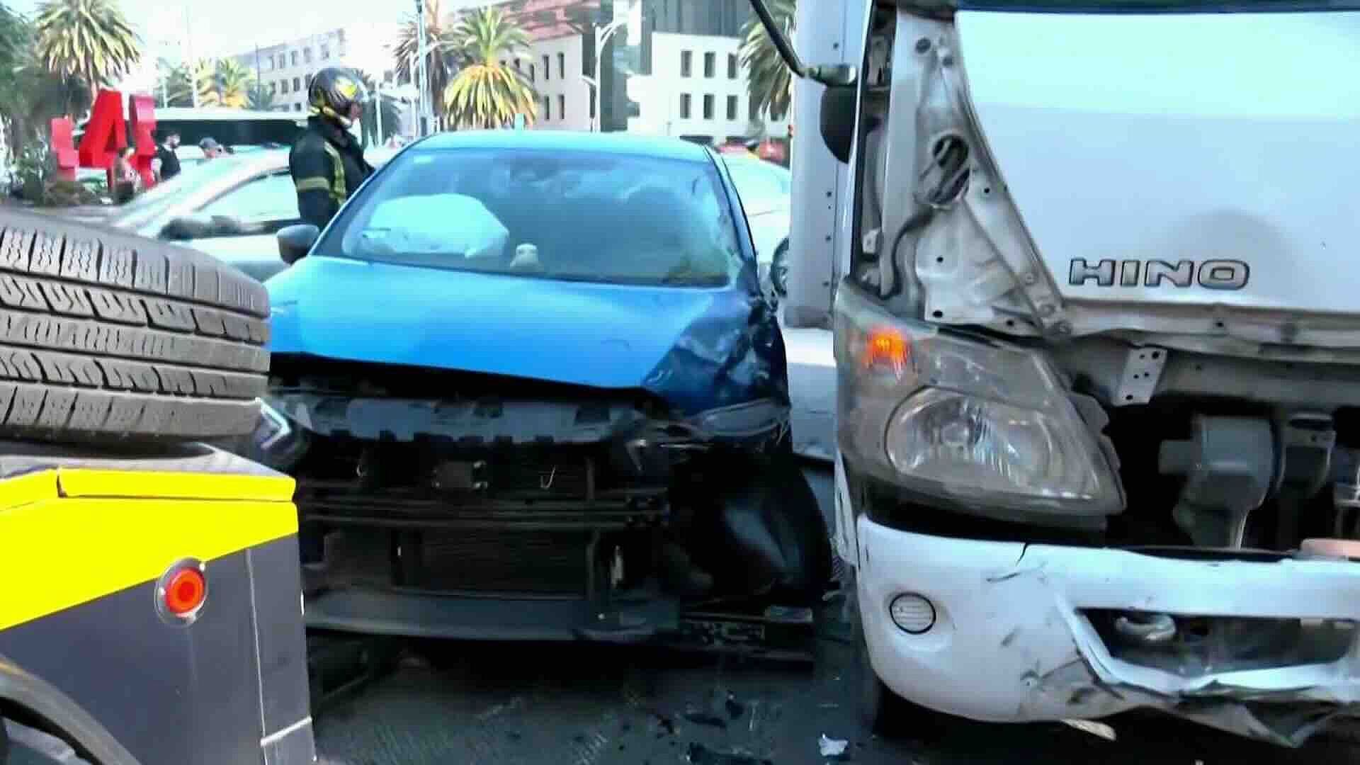 Choque en Paseo de la Reforma y Bucareli Dejó un Lesionado en CDMX