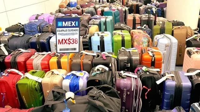 Venta fraudulenta de maletas en AICM