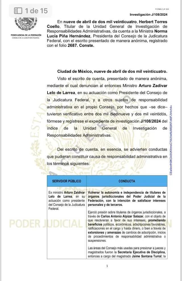 Arturo Zaldívar Investigación