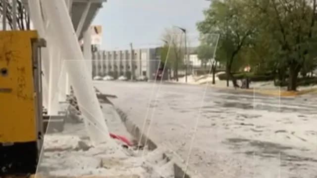 Granizada en Puebla