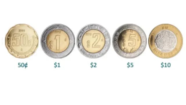 Así Cambiarán las Monedas de 1, 2 y 5 pesos