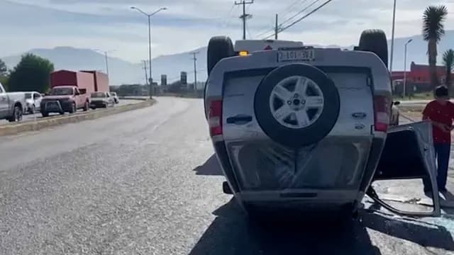 Vuelca-Mujer-Embarazada-en-Saltillo