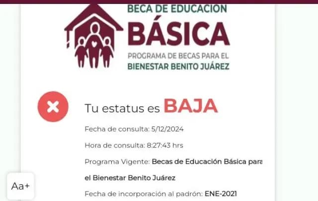Baja Becas Benito Juárez