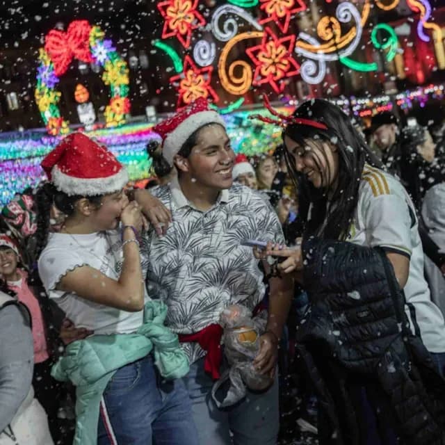 Nieve Verbena Navideña 2024 CDMX