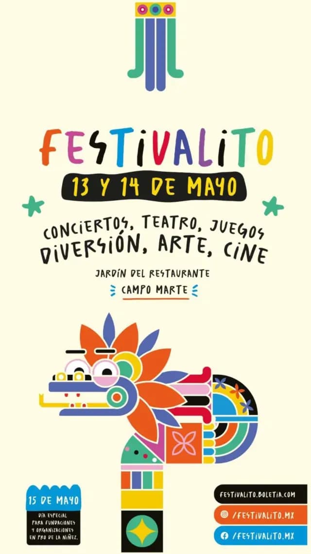 Cartel oficial de Festivalito CDMX