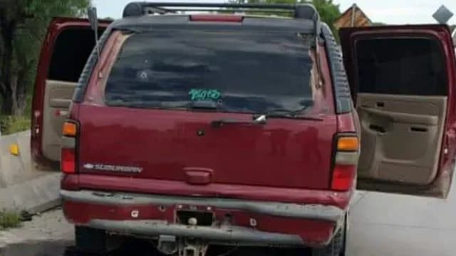 Camioneta atacada en Nuevo Laredo
