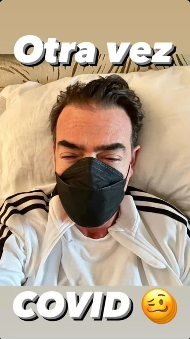 Toño Mauri tiene covid por tercera vez
