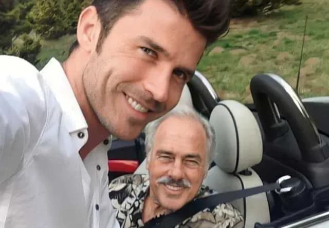 Leonardo García y su padre, Andrés García