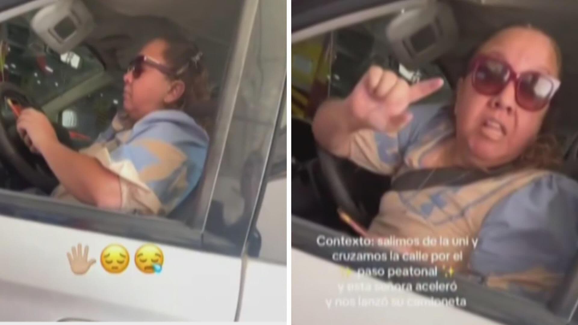 Casi los Atropella y Todavía se Enoja: Conductora Explota Tras Ser Confrontada