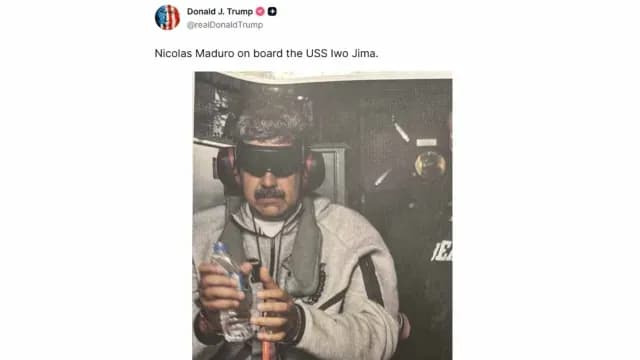 Nicolás Maduro detenido por EUA. Foto: AFP