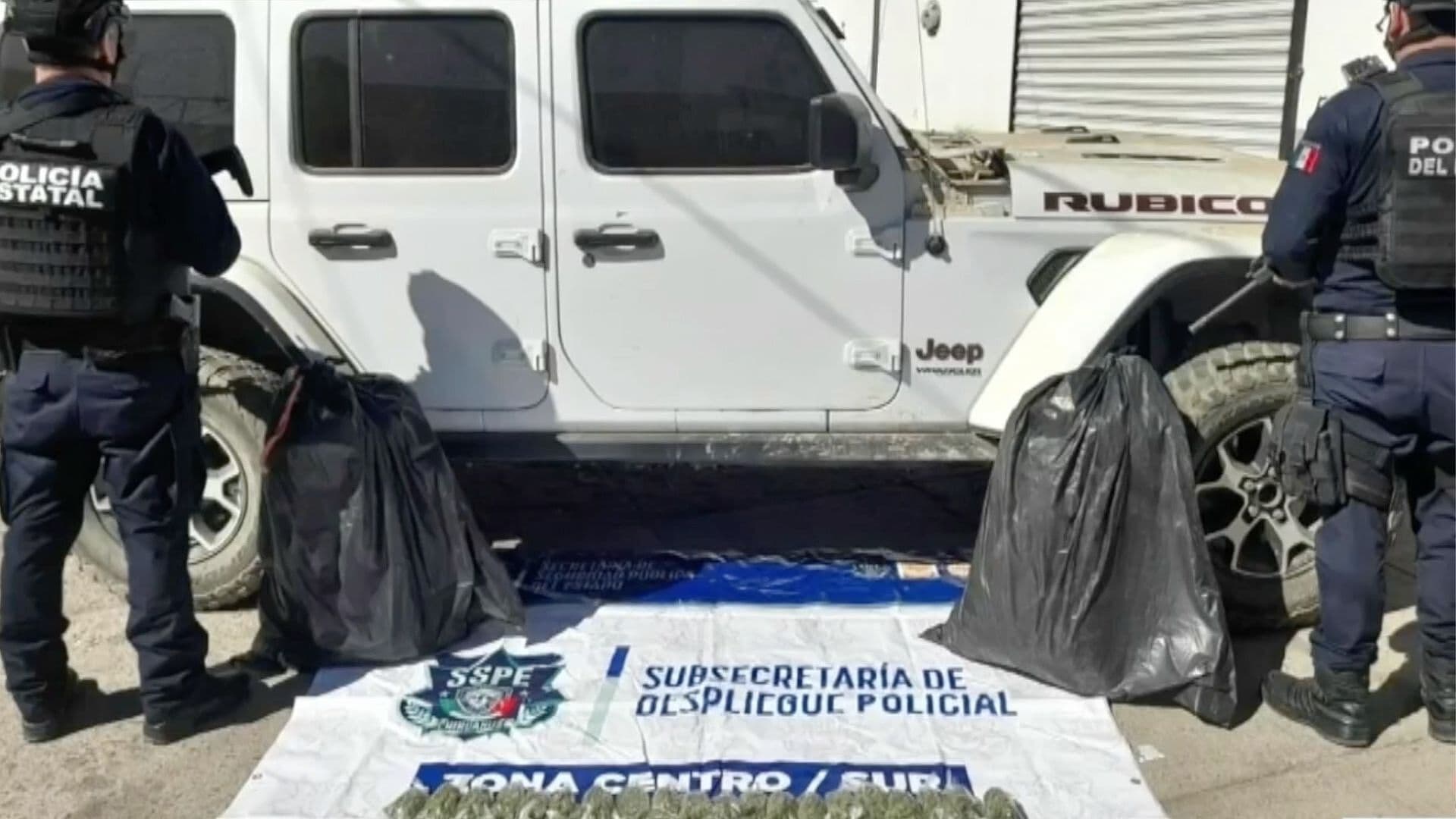 Aseguran Droga y Auto Robado de Texas en en Guachochi, Chihuahua