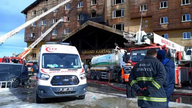 Incendio en hotel de Turquía