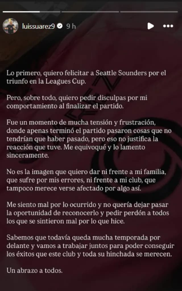 Foto: Instagram luissuarez9