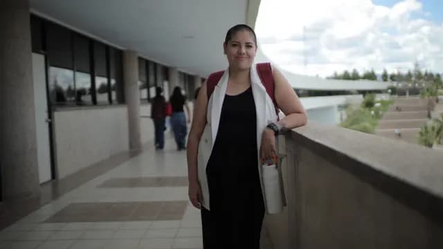 Samara Martínez en la universidad. Foto N+