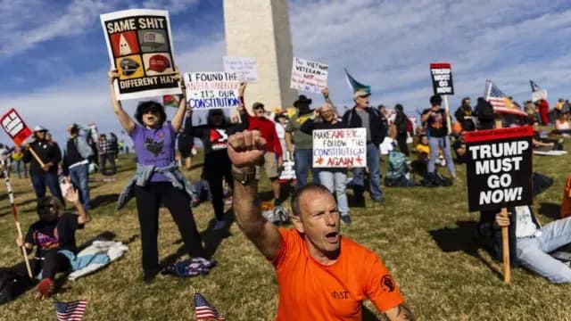 Cientos Protestan Hoy en Washington. Foto: EFE