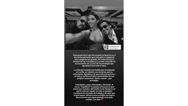 Ángela Aguilar comparte un mensaje a Nodal.