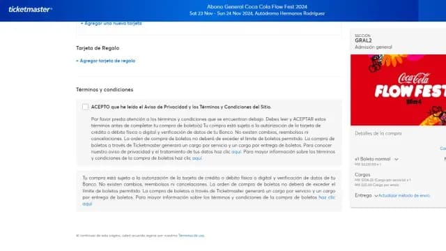 Cargos Ticketmaster