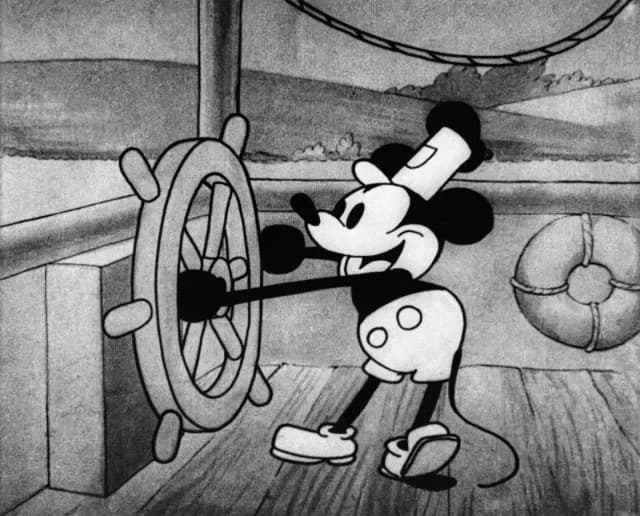 Mickey Mouse en Steamboat Willie