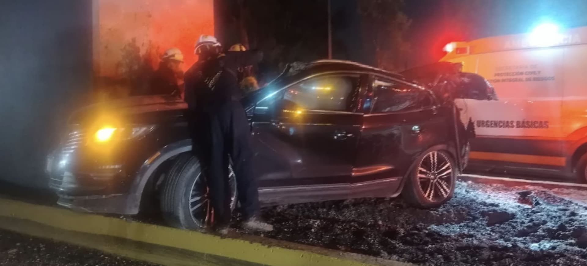 Cuatro Muertos Accidente Choque Camioneta Pilar Segundo Piso Autopista México Puebla