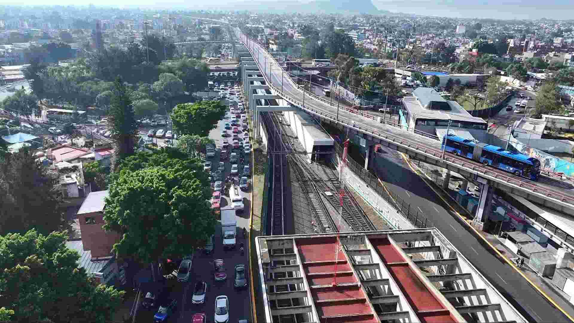 Caos en Periférico Oriente Desde el Aire; Así se Ven Inmediaciones del Metro Constitución