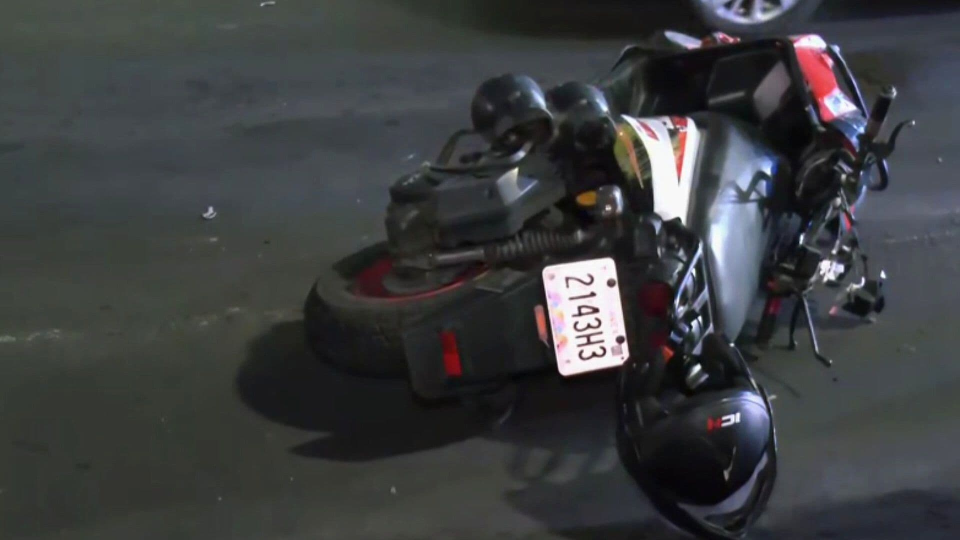 Motociclista Sufre Aparatoso Accidente en la Calzada Ermita Iztapalapa, CDMX