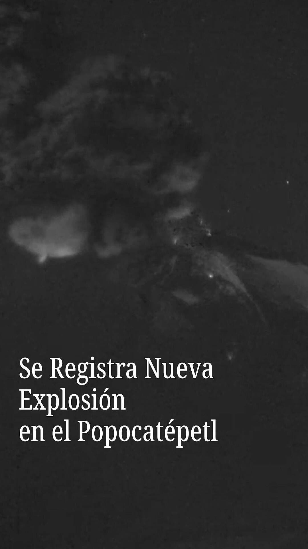 Se Registra Nueva Explosión en el Popocatépetl