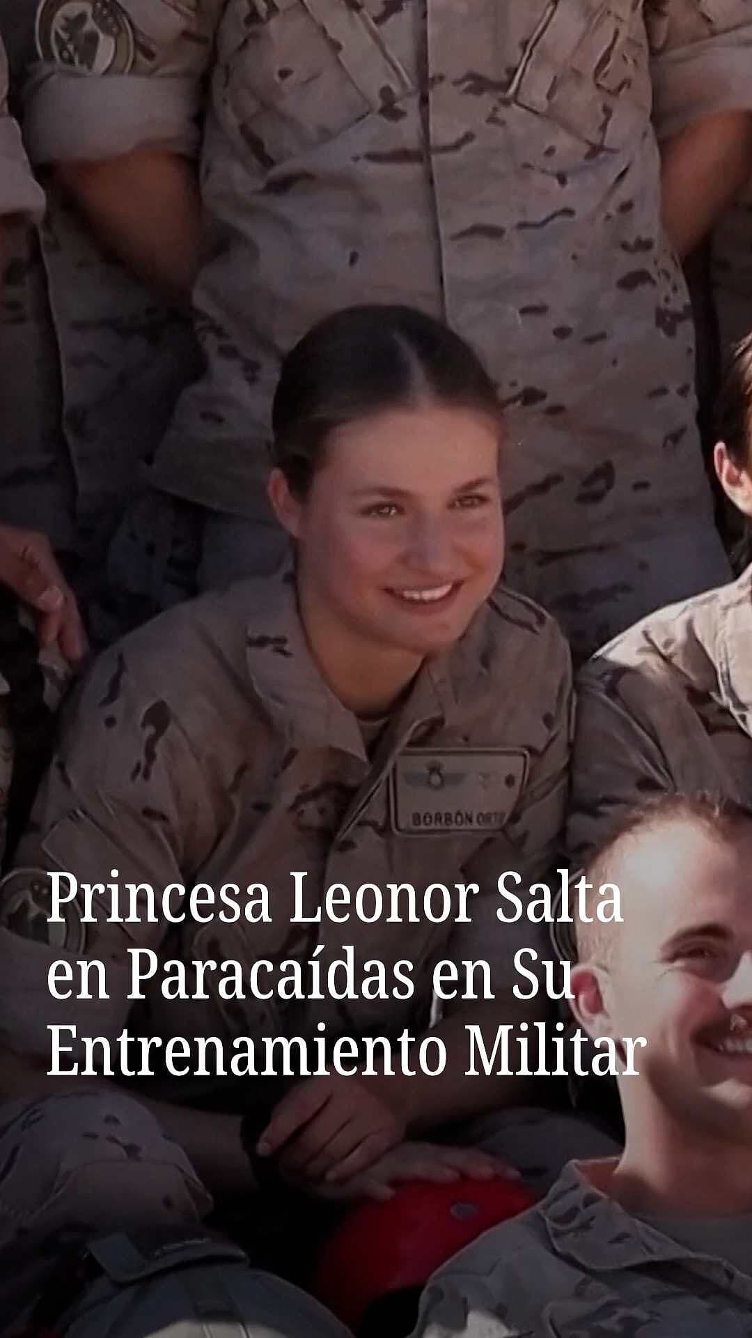 Princesa Leonor Salta en Paracaídas en su Entrenamiento Militar