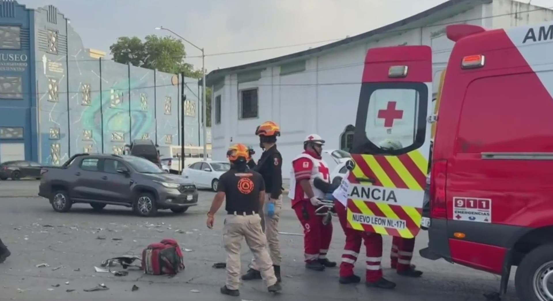 Deja Un Herido Choque Múltiple en Col. Obrera en Av. Madero en Monterrey