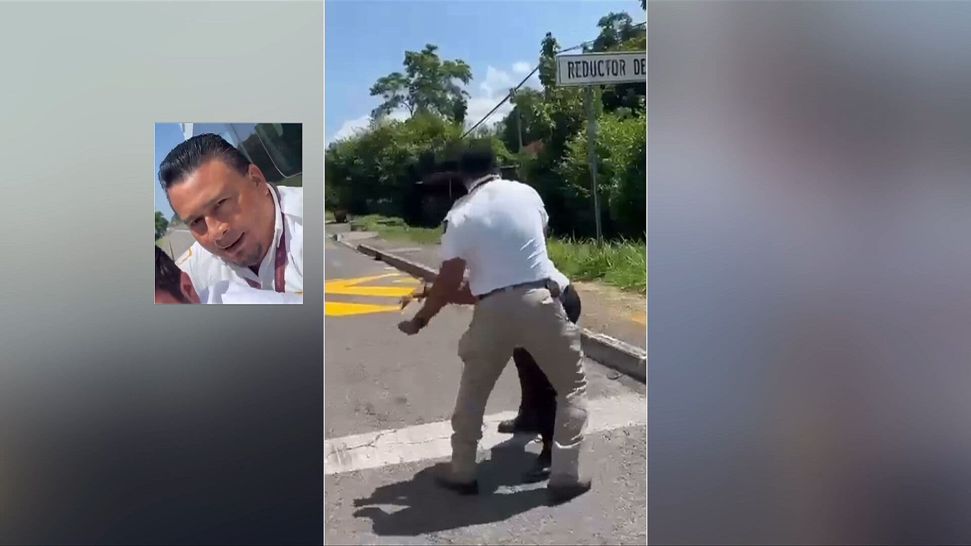 Cesan a Agente del INM que Agredió Físicamente a un Automovilista en Chiapas