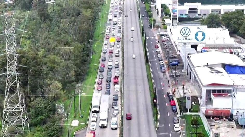 Fatal Accidente Hoy en la México-Toluca: Así se Ve Desde el Aire el Caos Vial