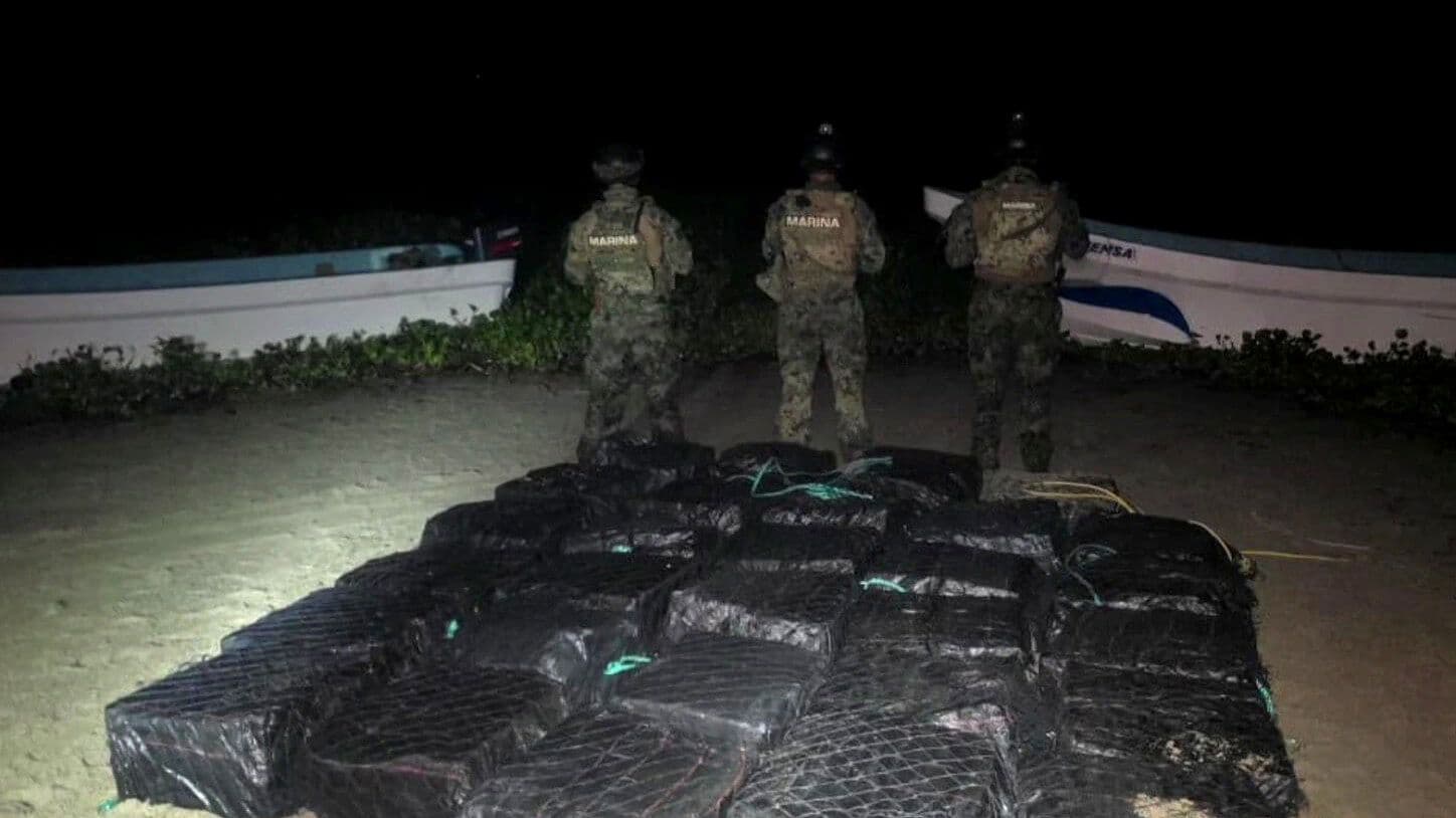 Marina Asegura 1.3 Toneladas de Cocaína en Guerrero