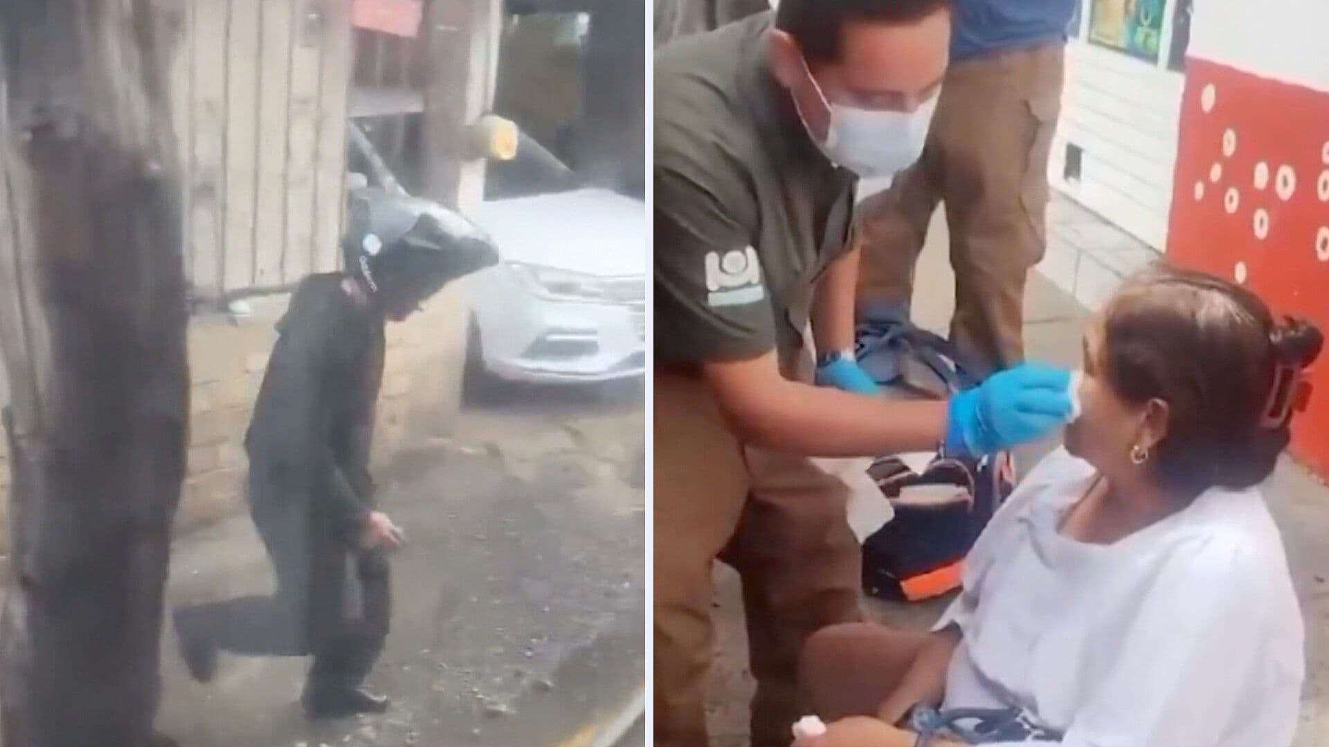 Motociclista Arroja Objeto a Camión de la Ruta 632-A y Lesiona a una Pasajera