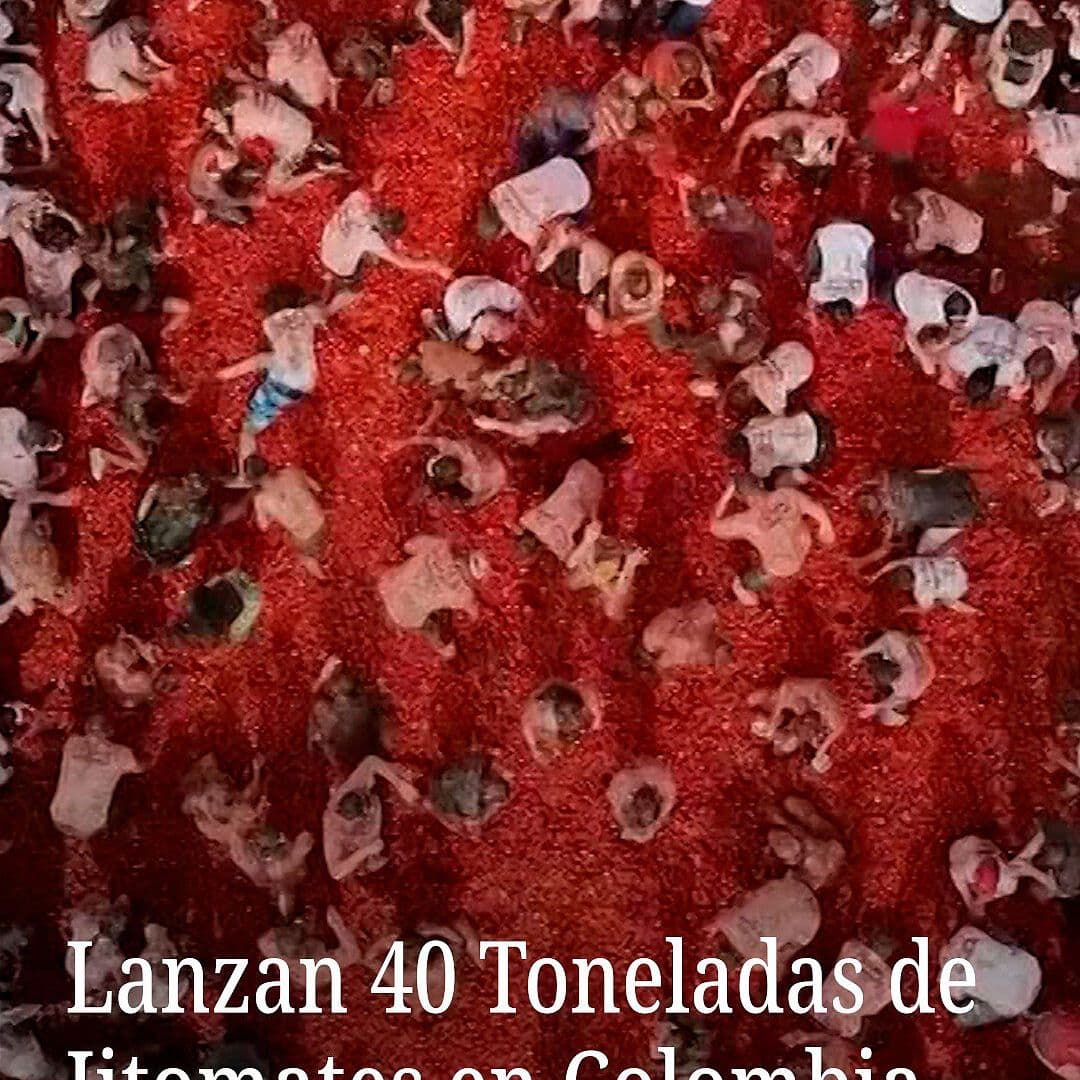 Lanzan 40 Toneladas de Jitomates en Colombia