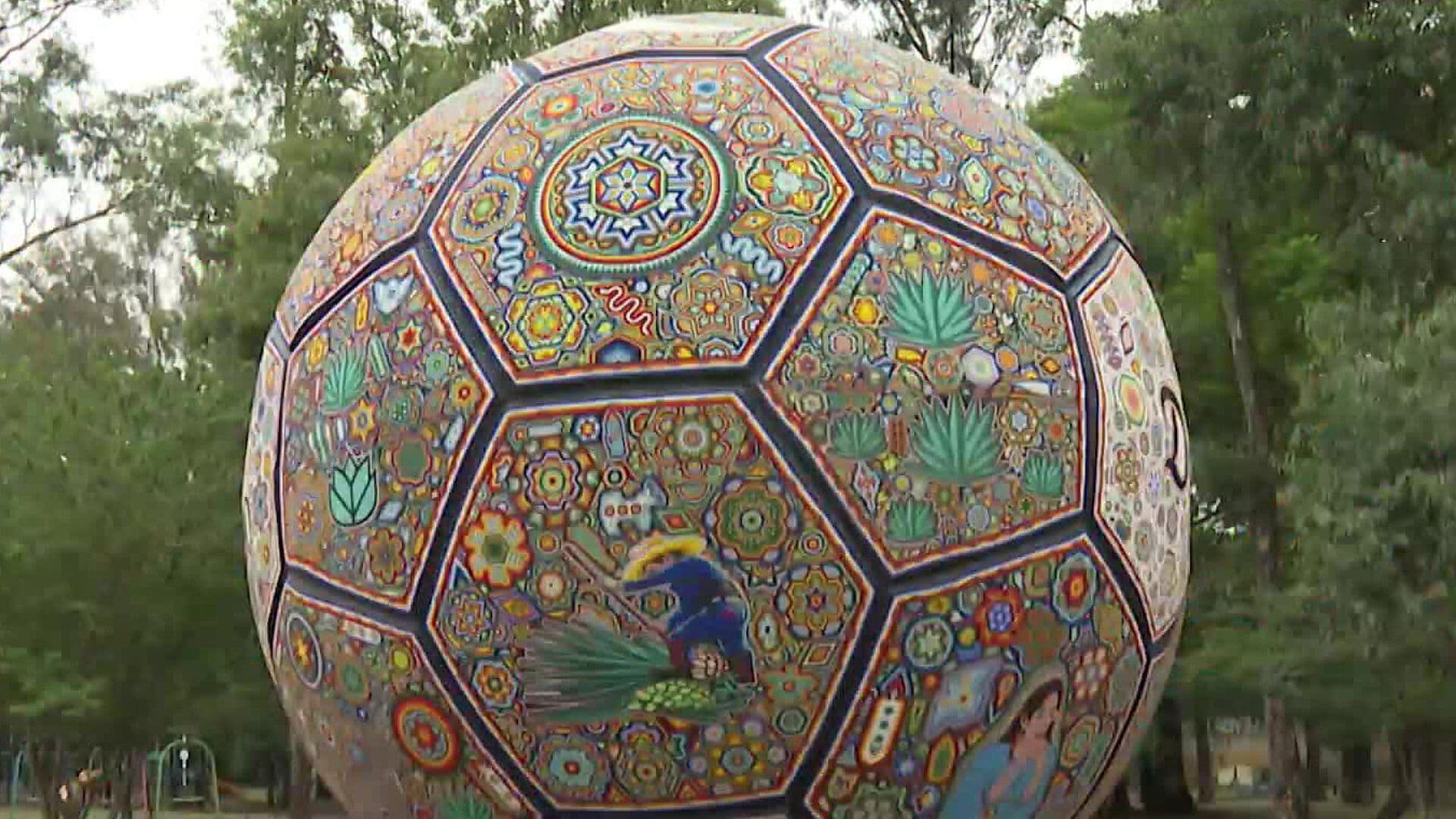 Crean Balón Monumental Wixárikas para Mundial 2026