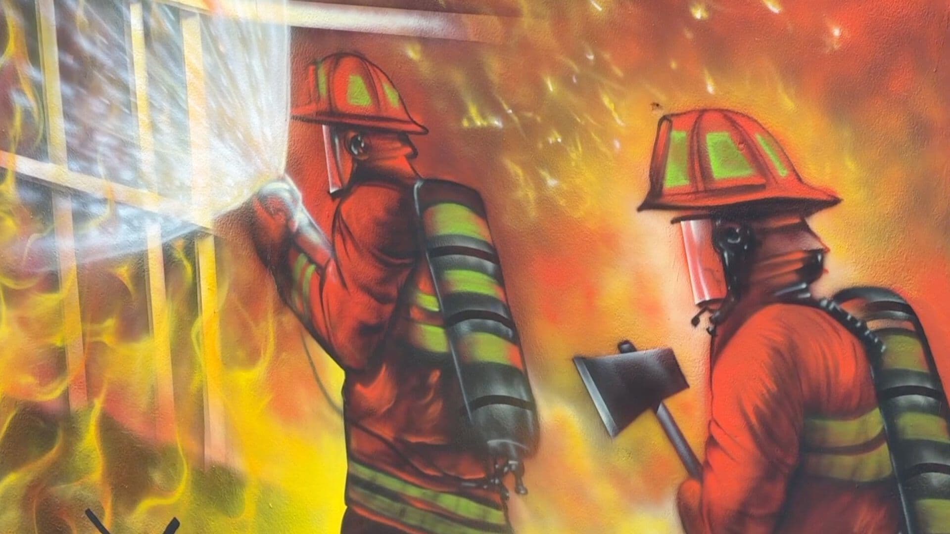 Mural a Bomberos Caídos en Matamoros