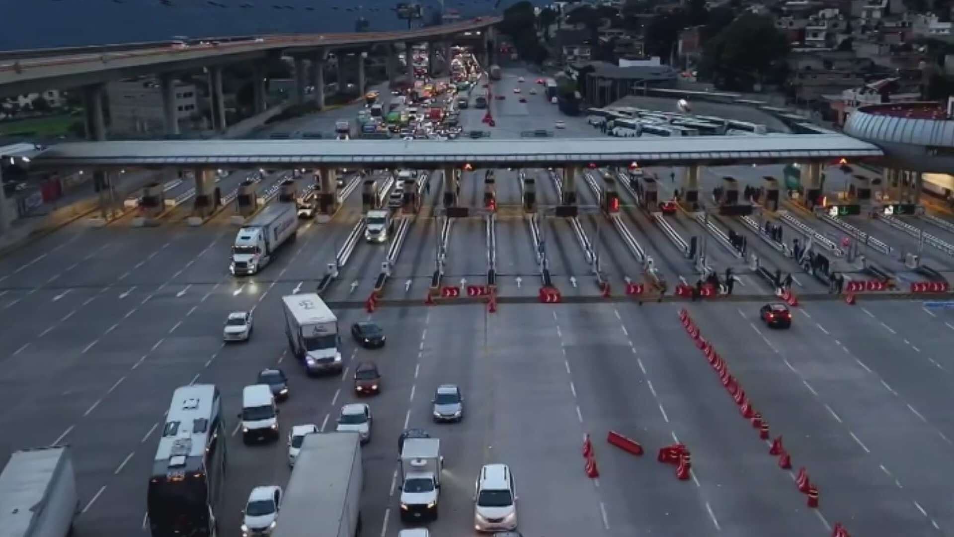 Así Se Ve el Tráfico en la Autopista México-Cuernavaca tras Bloqueo de Normalistas